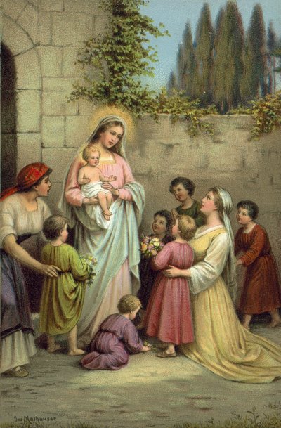 Santa María, Protectora de los Inocentes de Joseph Mathauser